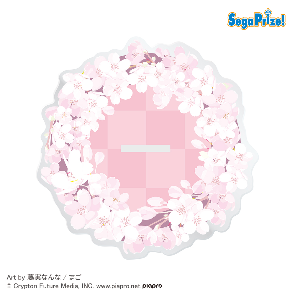 初音ミクシリーズ　スタンド付ビッグクリアキーチェーン“桜ミク”2022